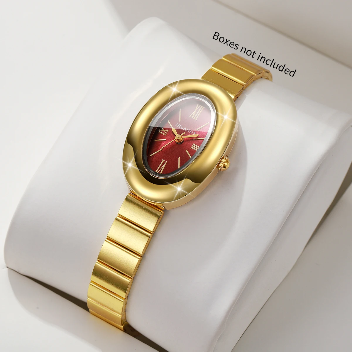 Elegant Oval Dial Women Quartz Watches Golden Bracelet Strap Ladies Wristwatches Clock Gift Relogio FemininoWithout Box