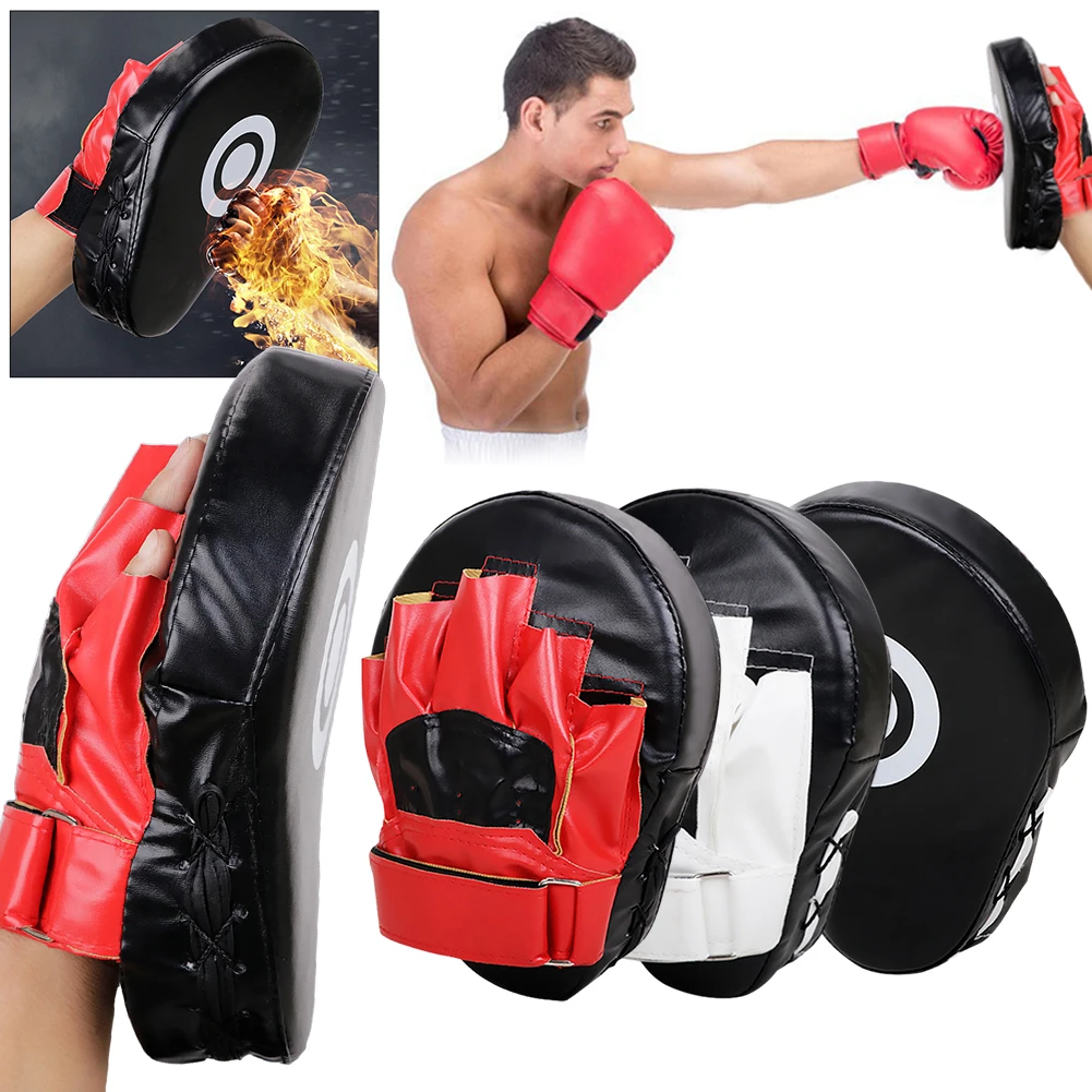 1-2pcs Boxing Hand Target Muay Thai Hand Target Sanda Kickboxing Training Thickened Earthquake-resistant Focus Punching Mitts