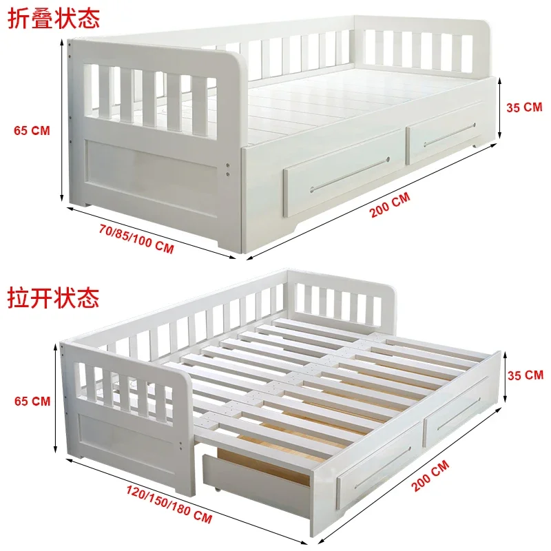 The living room can be folded, multi-functional pull-out type, dual-purpose small household economy
