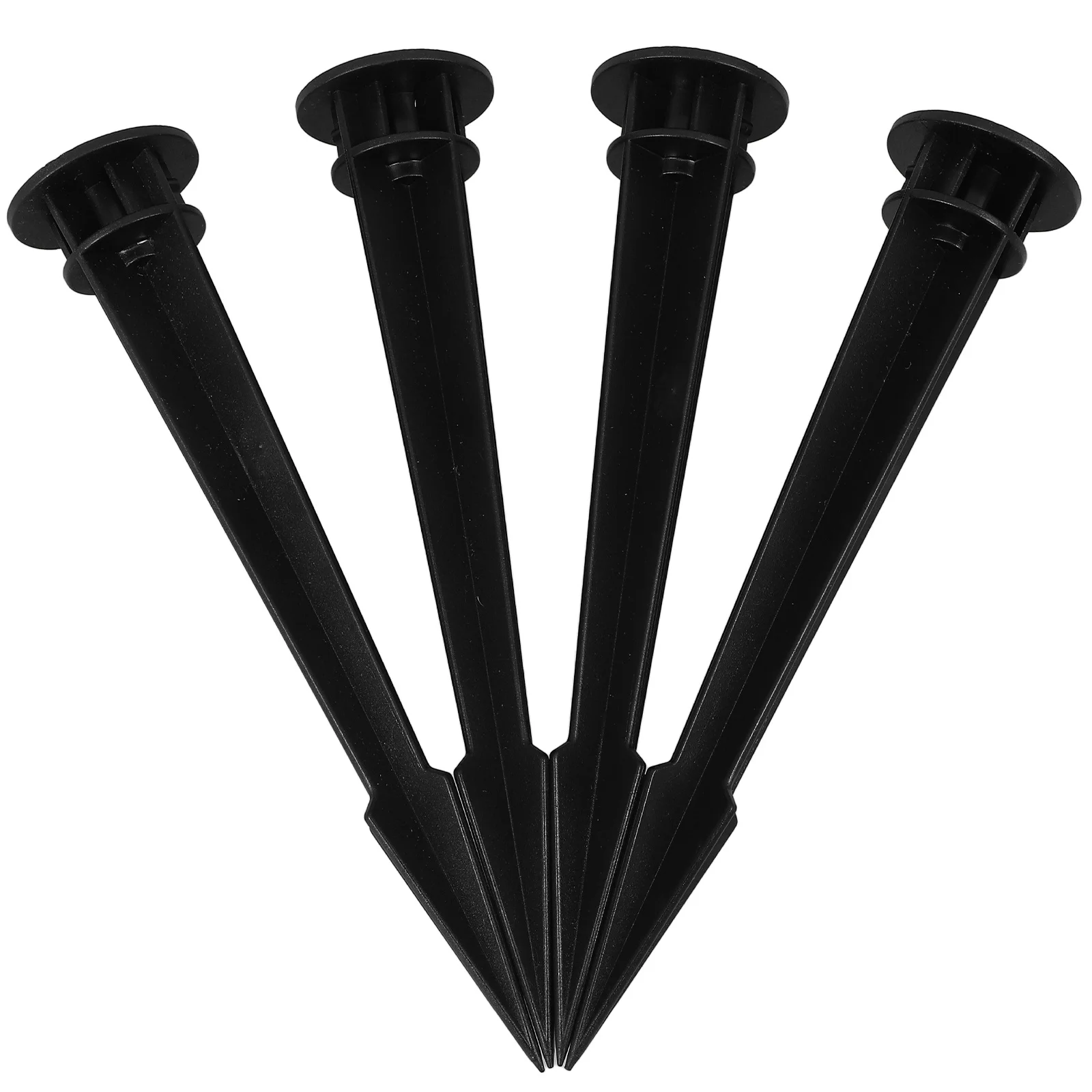 

4Pcs Solar Light Replacement Stakes Plastic Threaded Spike for Garden Yard Pathway Outdoor Floodlight Ground Support