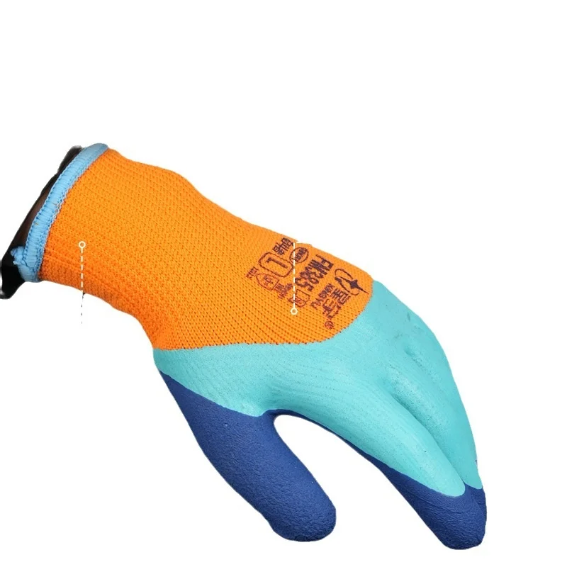 Winter garden work gloves Waterproof/fleece warm gloves Wrist-length For work to avoid hand injuries Garden hand tools