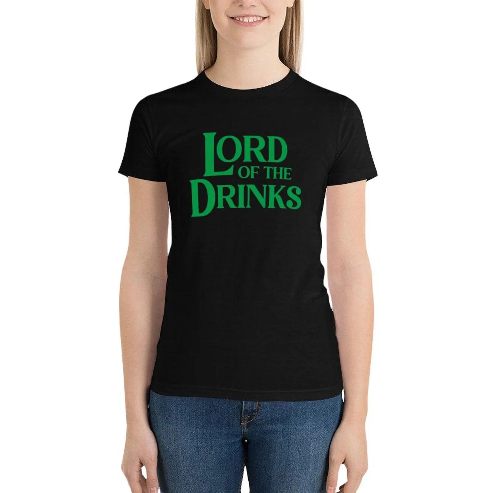 Lord of the Drinks - Drink Humor T-Shirt new edition sublime tight shirts for Women