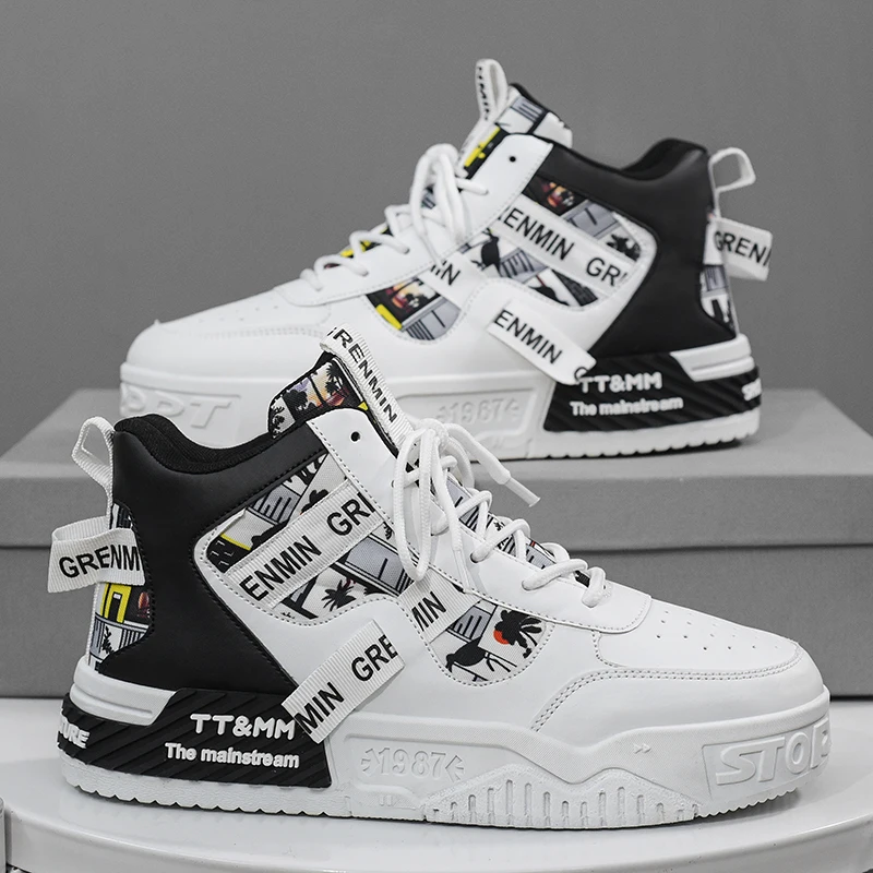 أحذية الأب العصرية للرجال لربيع وخريف 2025 - أحذية رياضية عصرية بنعل سميك قابلة للتنفس، أنيقة ومتعددة الاستخدامات #1