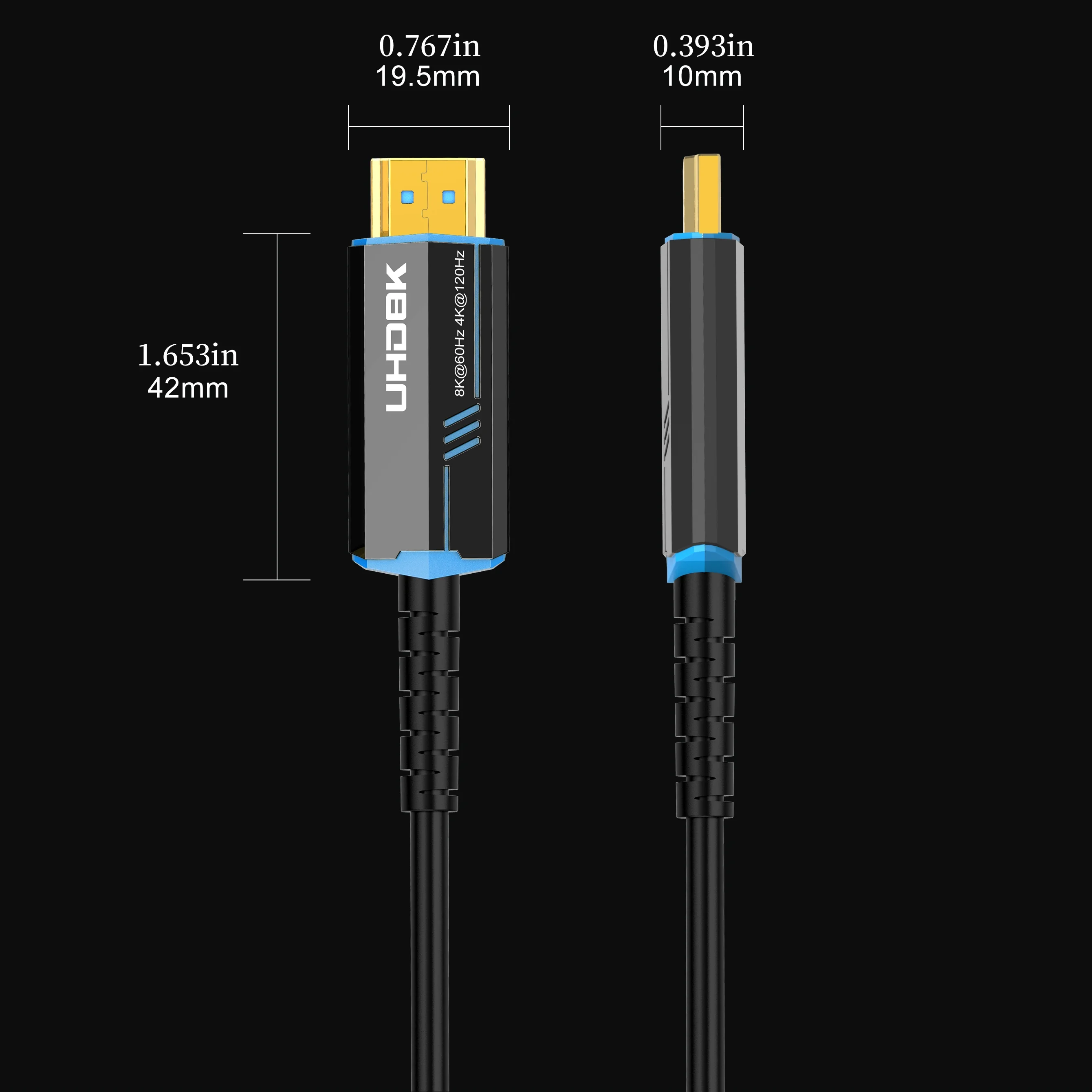 8K 60Hz HDMI 2.1 Fiber Optical Cable 4K 120Hz Ultra High Speed 48Gbps HDR EARC 3D HDCP 10M 15M 20M 30M 50M For TV Projector PS5