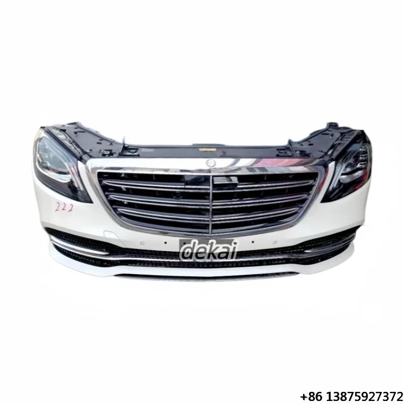 Second-hand Front Bumper Is for  S-class W222 Front Nozzle S350S400S450S500S600 Nozzle Assembly.