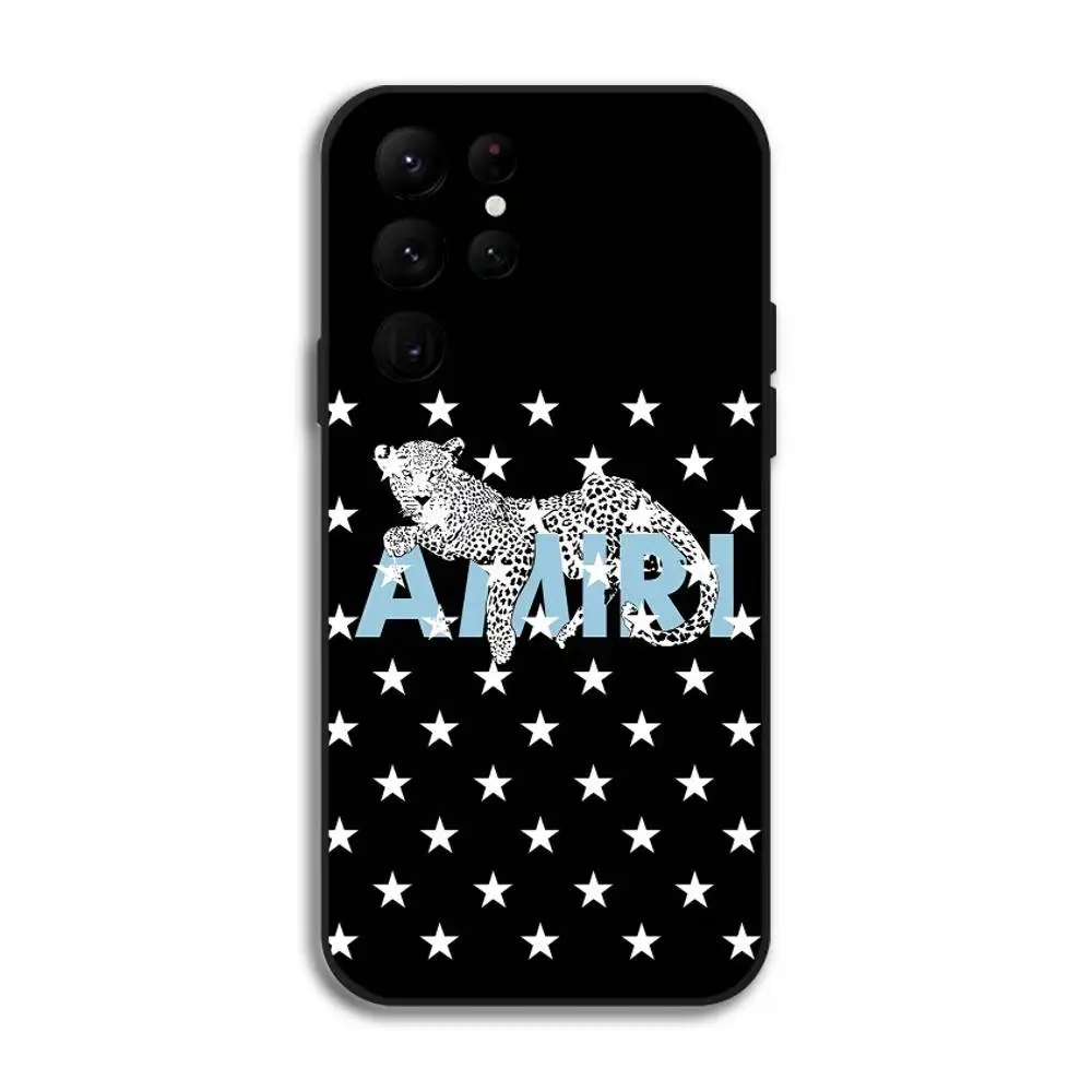 Fashion A-AMIRIS Phone Case For Samsung Galaxy S25 S24 S22 S23 Ultra S21 S20 Plus 5G Protective Silicone Funda