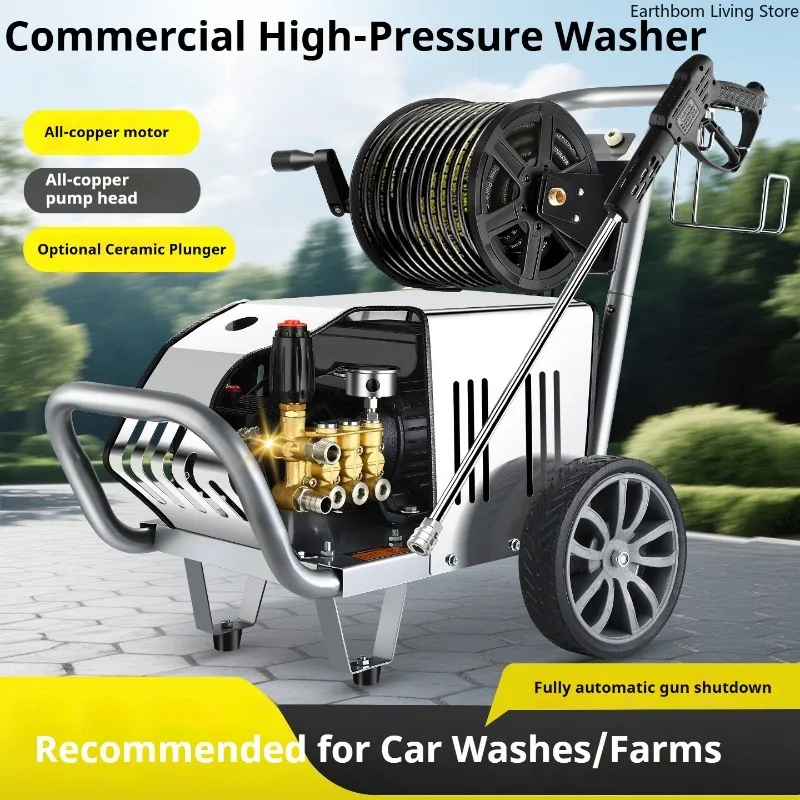 High-pressure Car Washer High-power Pump Floor Cleaning Car Washer Water Steadiness Commercial Machinery Lavaggio Auto ZY60XCJ
