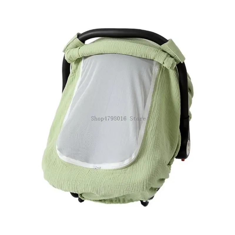

Portable Car Covers for Babies Large Baby Car Covers Stretchy Carseat Canopy with Breathable Mesh