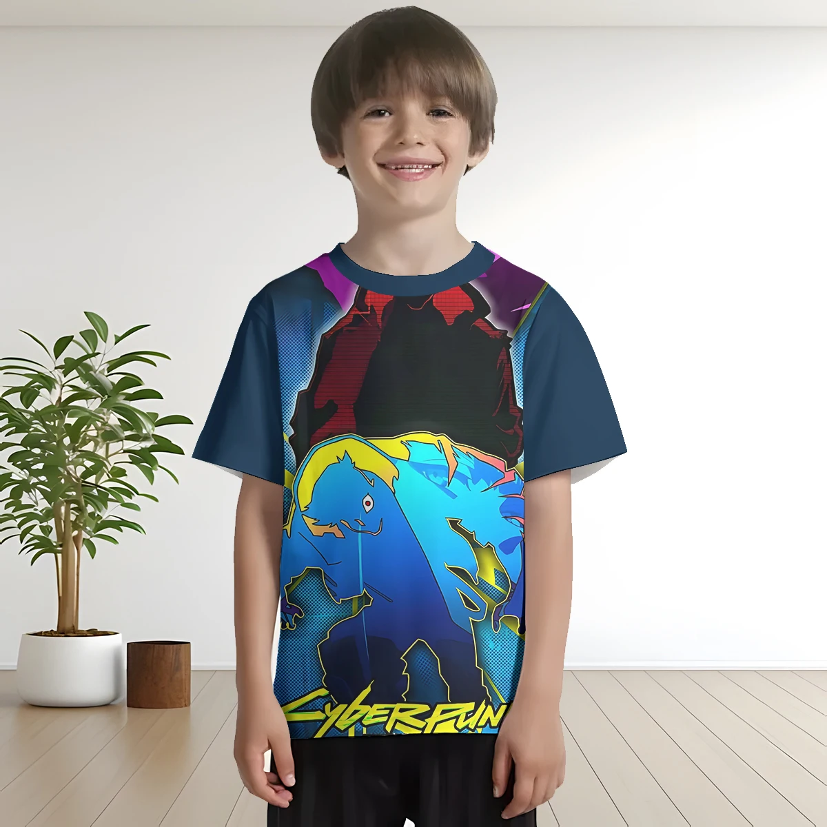 3D Print Game C-cyberpunks Baby Clothing 5 to 14 Years Male Outdoor Clothes for Children Boy Girl Child T-Shirt Top Shirts