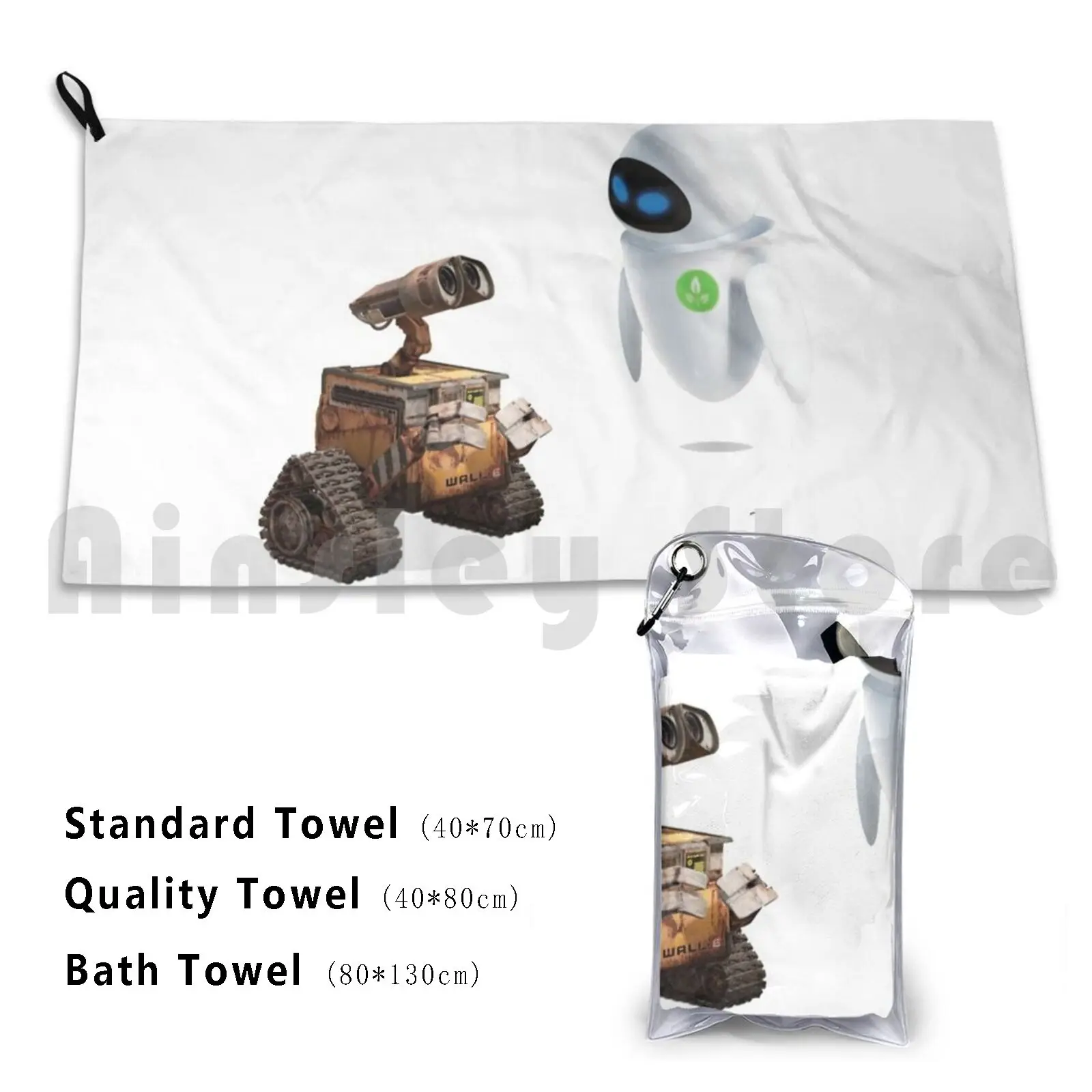 Ldrr ( Long Distance Robots Relationship ) Bath Towel Beach Cushion Ldr Robots Earth Walle Eve