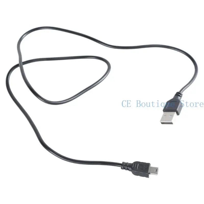 652F USB 2.0 Male A to Mini B 5-pin Cable for Laptop Computer High Speed Data Transmission Transfer Images Durable
