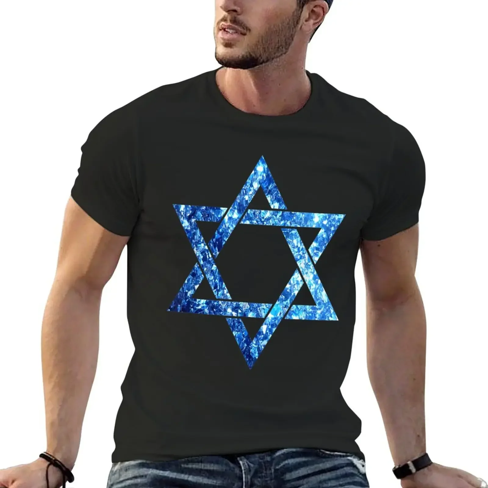 Star Of David Magen David T-Shirt summer top shirts graphic mens graphic t-shirts pack