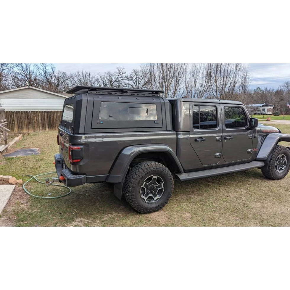 Customized 4X4 Hardtop Aluminum Canopy for JEEP Gladiator Pickup Truck Tonneau Cover Leakproof Anti-rusted Topper Camper