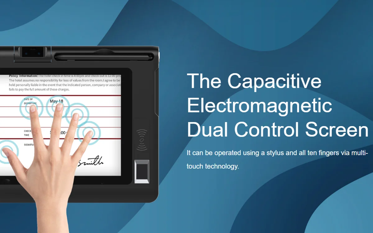 Joyusing Mt510B Electronic 10.1 Inch Lcd Signature Pad Handwriting With Optional Fingerprint Scanner