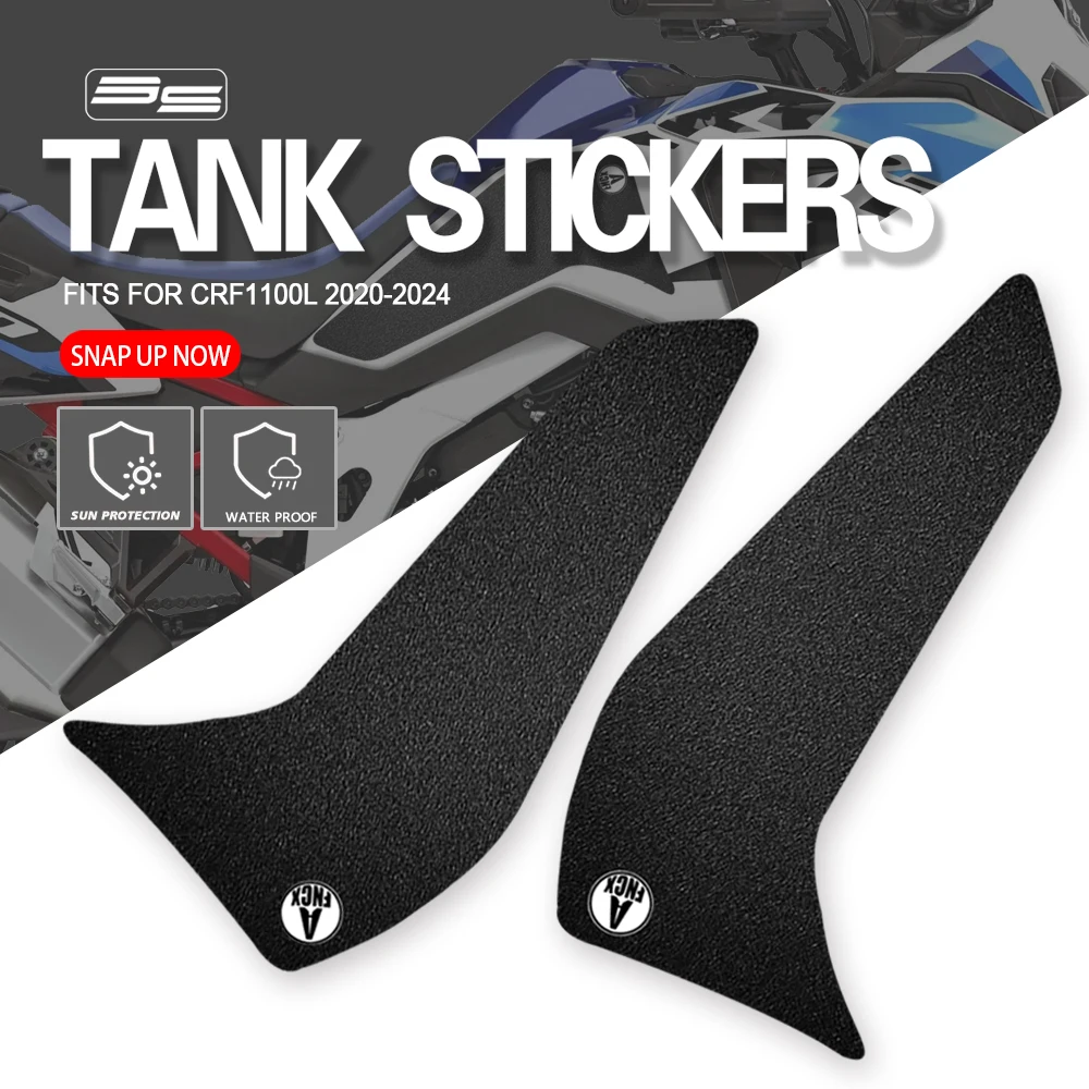 

Fits For Honda CRF1100L CRF1100 L Africa Twin 2020-2024 Motorcycle Tank Pad Knee Grip Decals Leather non-slip Stickers
