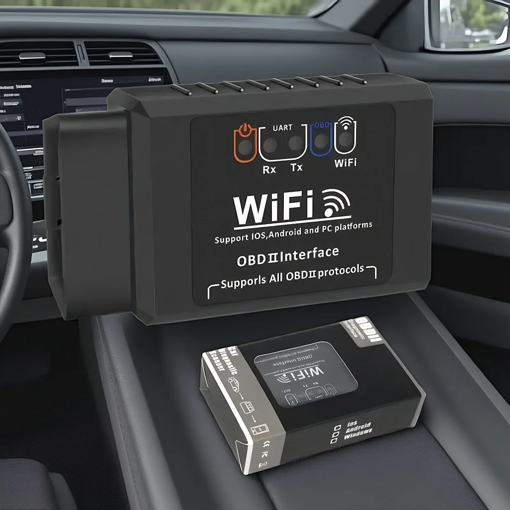 

Диагностический сканер OBD2 WIFI ELM327 V1.5 для iPhone/iOS/Android: считыватель кодов OBDII/OBD 2/ODB II ELM 327 V1.5 Wi-Fi