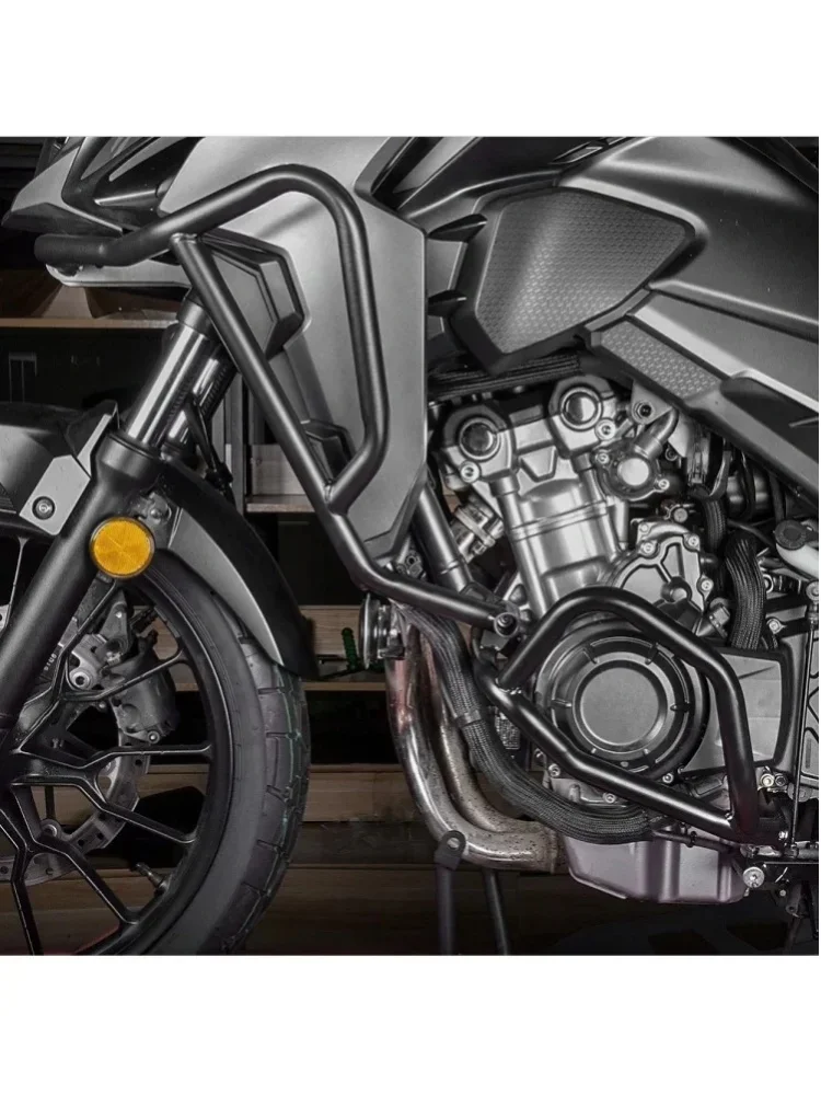 Sturzbügel-Set für Honda CB 500X CB500 X CB500X 2019-2024 Motorschutz Stoßstange Oberer und Unterer Sturzbügel Stunt-Cage WOLFLINE Rahmenschutz