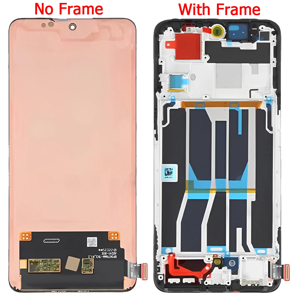 For Oneplus 10R CPH2411 LCD Display Screen With Frame 6.7“ Oneplus ACE PGKM10 Display Touch Screen LCD Replacement