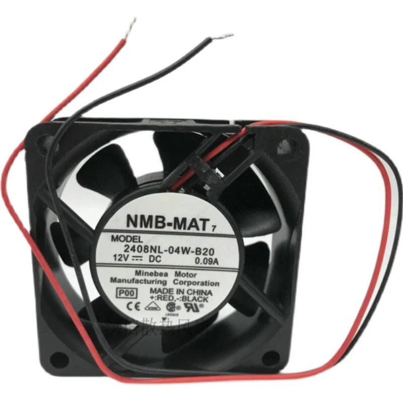 

Original NMB 6020 12V 0.09A 2408NL-04W-B20 two-wire silent cooling fan