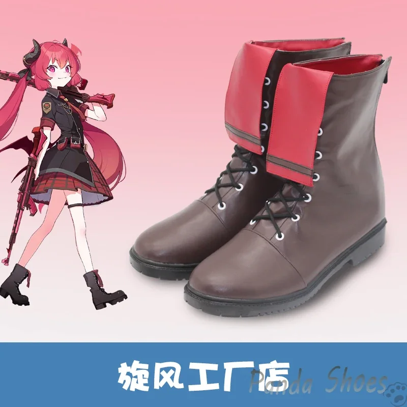 Blu Archivio Akashi Junko Scarpe Cosplay Gioco Anime Cos Stivali lunghi Comic Costume Cosplay Scarpe Prop per Con Festa di Halloween