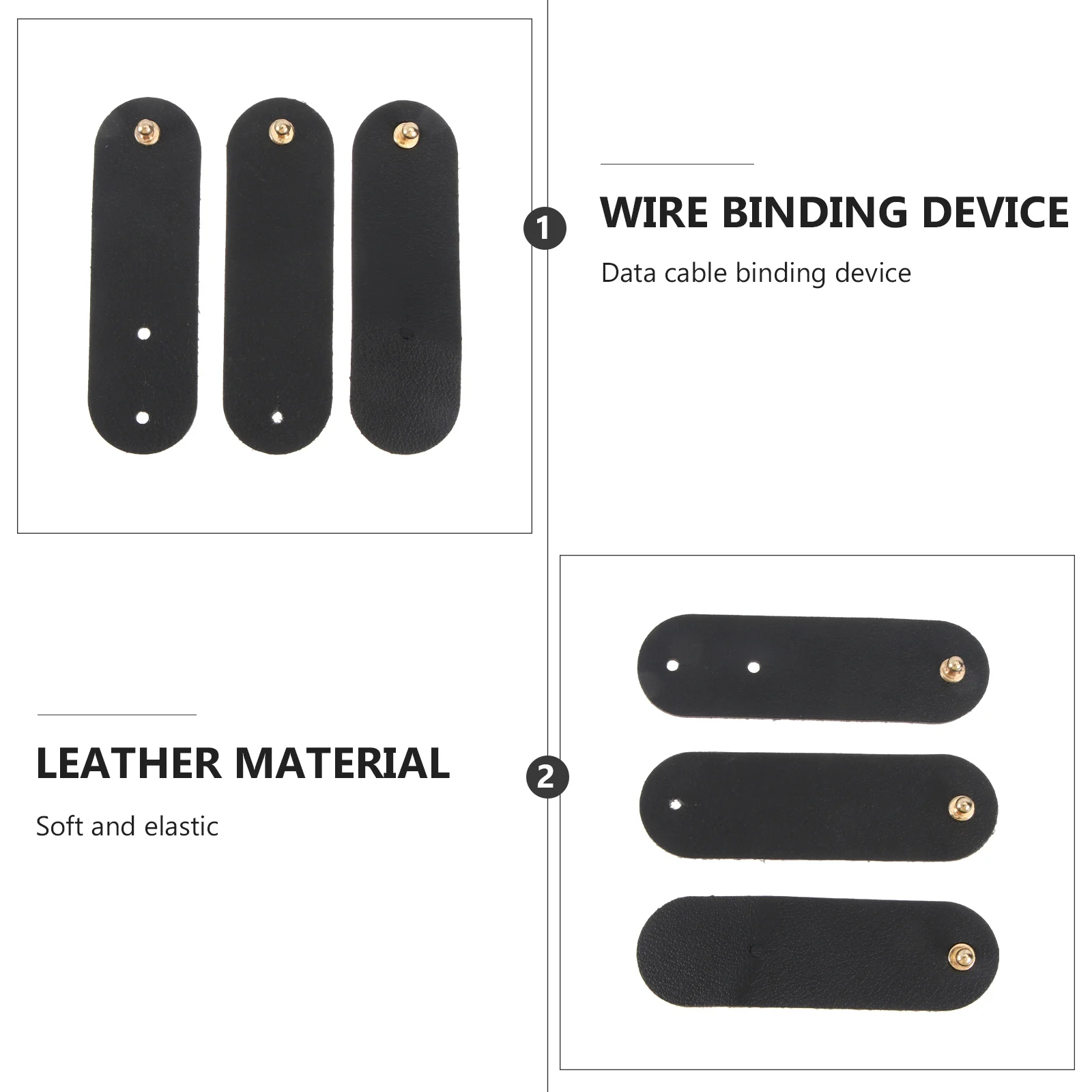 

3 Pcs Data Cable Tier Adhesive Holder Storage Organizer Cables Wire Protector for