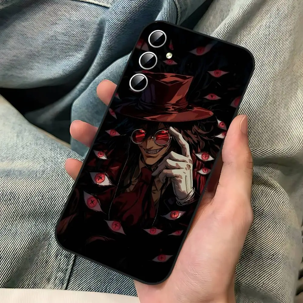 Чехол для телефона Anime H-Hellsings Samsung S24 S25 S22 S30 Note20 Lite Ultra 5G Plus FE черный