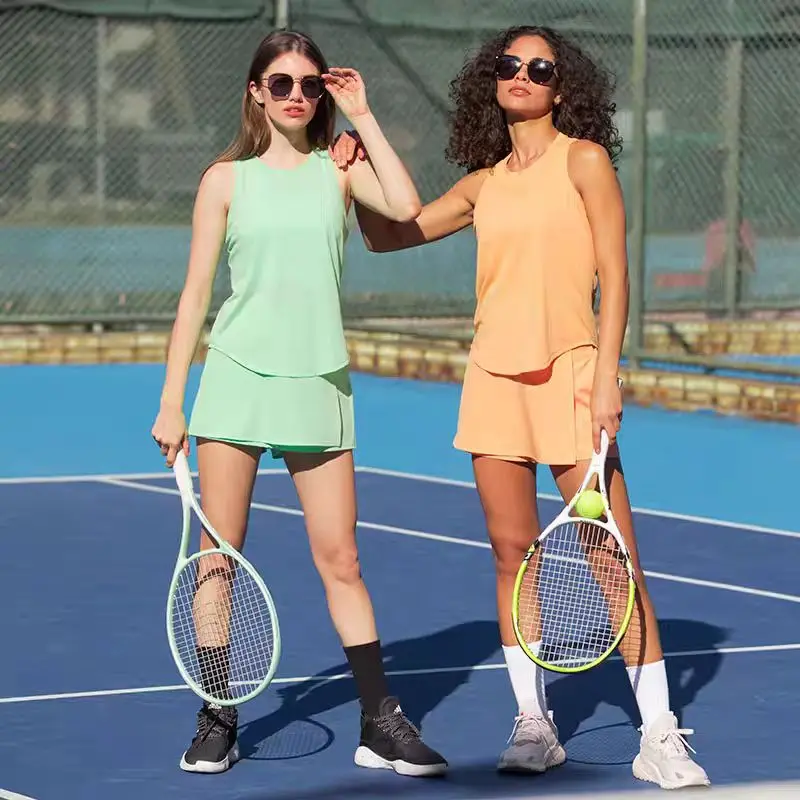 

Lemon Summer Fitness Vest Women's Mesh Breathable Tie up Yoga Cover Up Quick Drying Breathable Outdoor Running Sports T-shirt