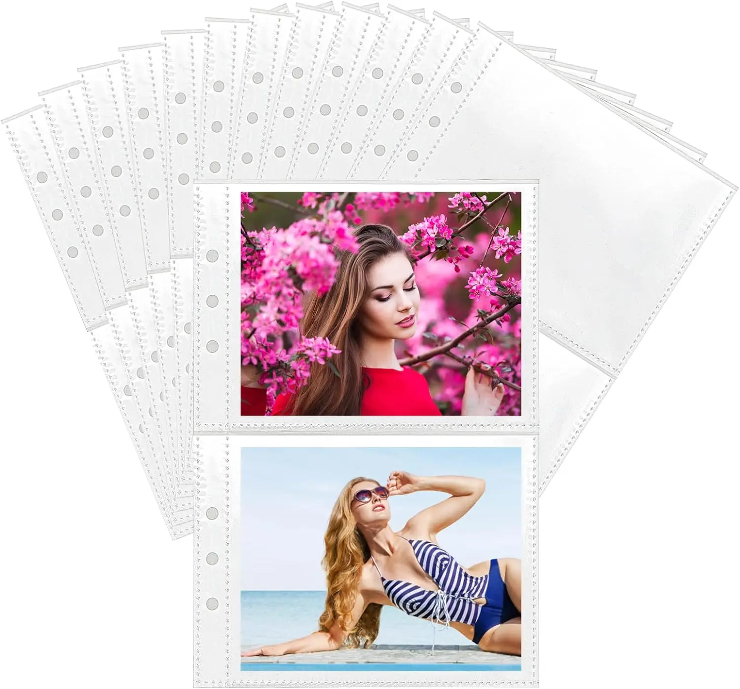 A5 Binder Pockets Photocard Sleeves 6 Ring Binder Plastic Card Sleeves Binder Sheets A5 Binder Inserts Trading Card Sleeves