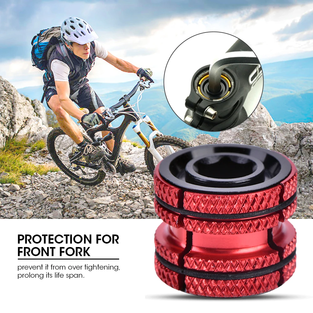 

Aluminum Alloy Bike Bicycle Headset Expanding Plug for 28.6mm Carbon Fork Parts(Red)