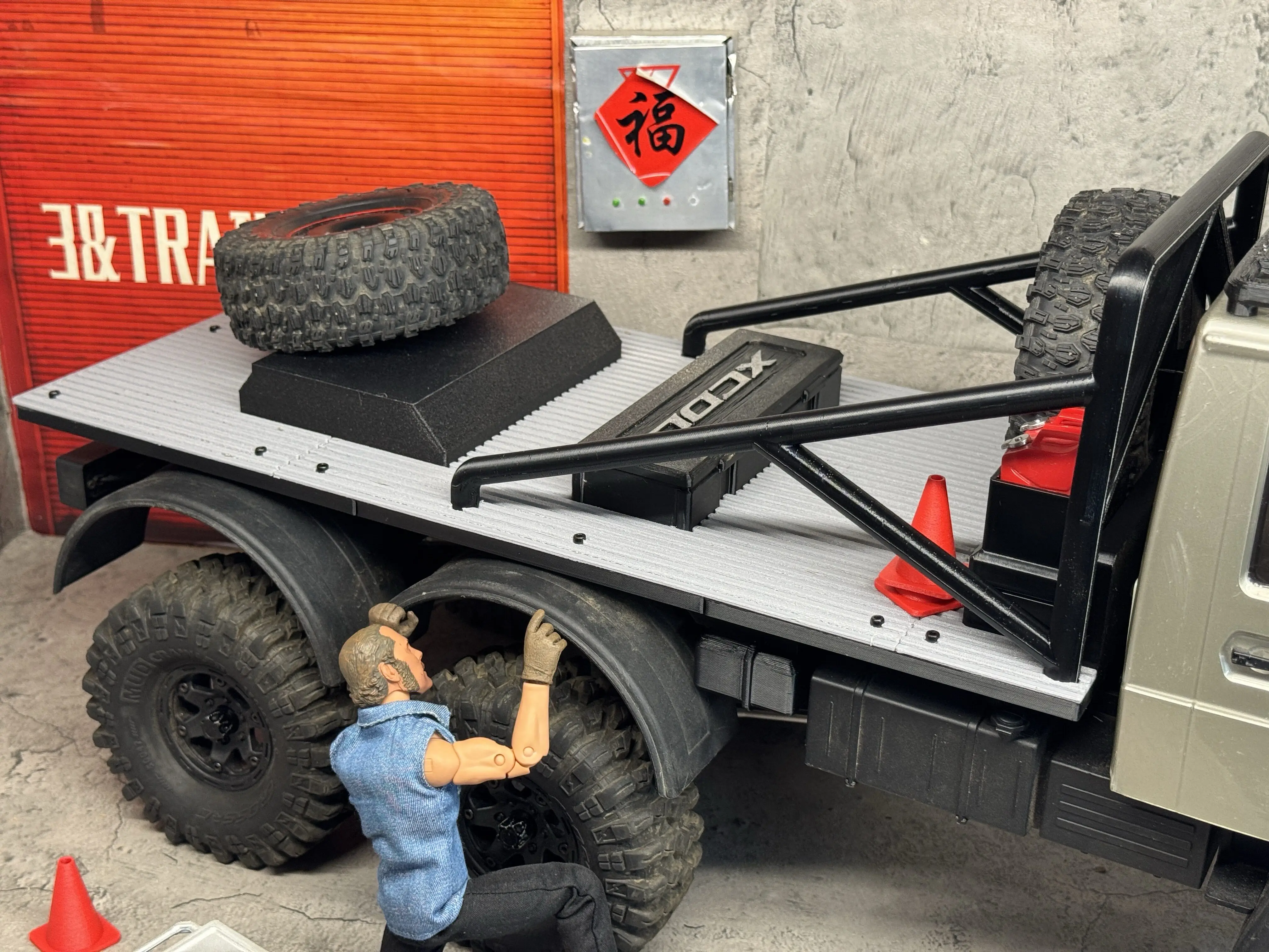 RC Crawler Competition Roll Cage Flat Cargo Tray Customized For 1/10 CROSSRC NT6 RC Offroad Truck Upgrade Mod Accessory