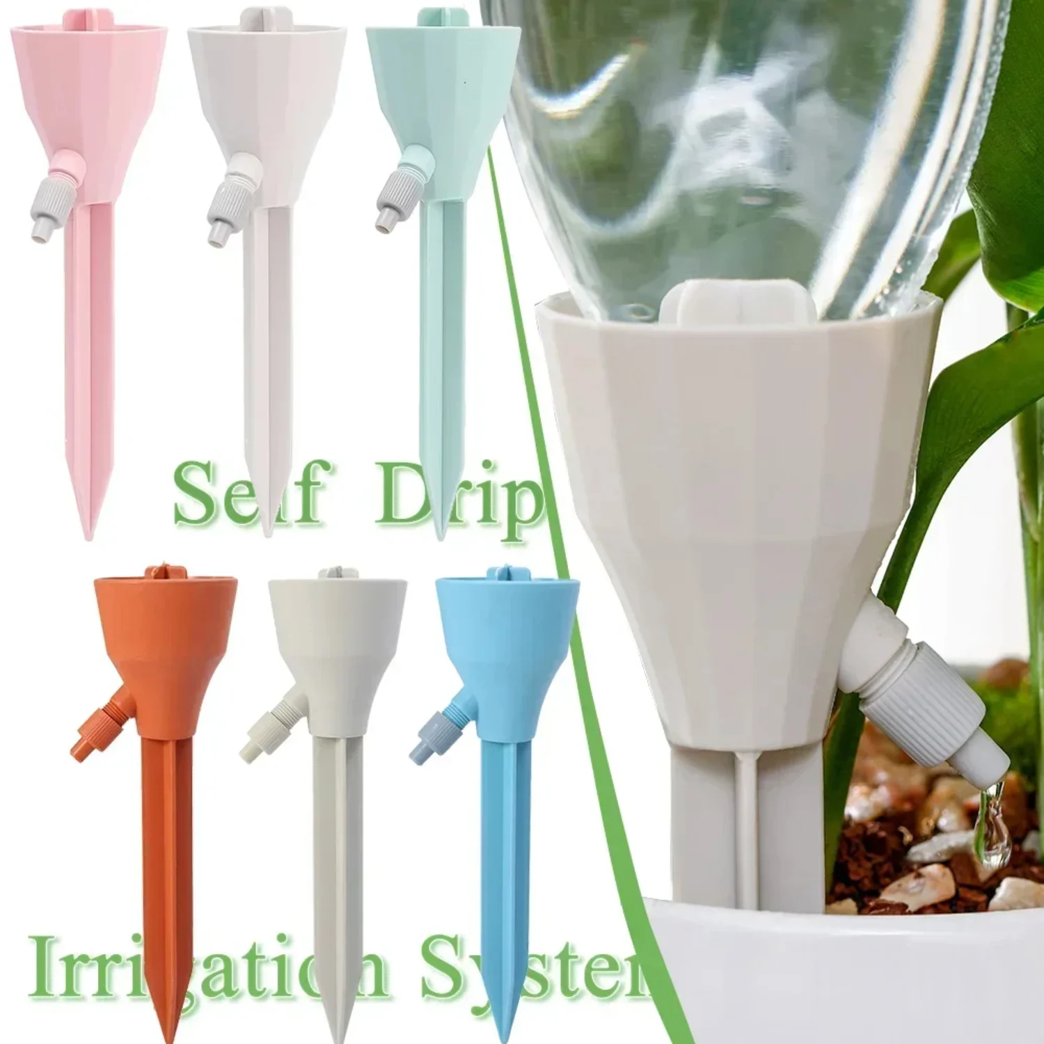 3PCS Adjustable Self Drip Irrigation System Automatic Plants Watering Kit Flower Greenhouse Auto Waterers Indoor Dripper Device