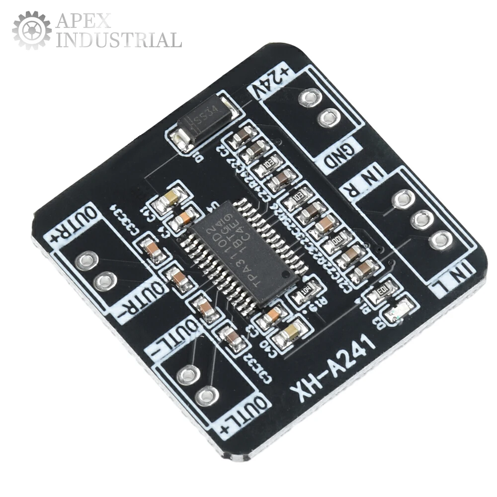 XH-A241 DC12-24V Модуль цифрового усилителя мощности TPA3110D2 15 Вт * 2 Двухканальный усилитель мощности звука Плата входа AUX