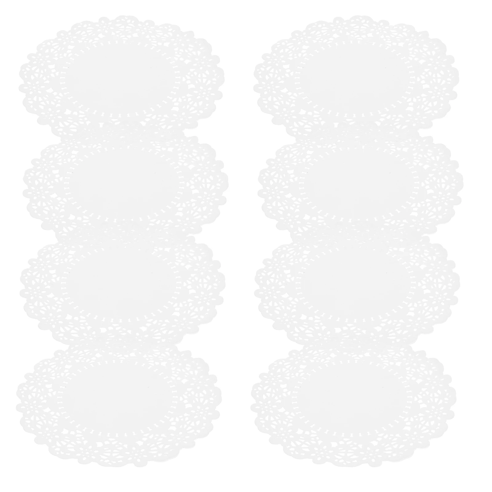 

140 pcs 6.5 Inch Round Paper Doilies Lace Table Mats for Cakes Desserts Birthday Wedding Party Decoration Oil Blotting Pads Wood