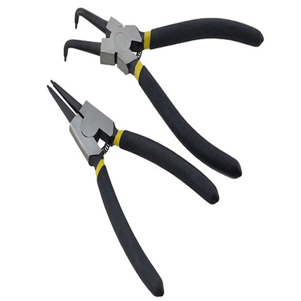 Circlip pliers for internal and external dual-use industrial-grade circlip yellow pliers set of circlip pliers opening expansion