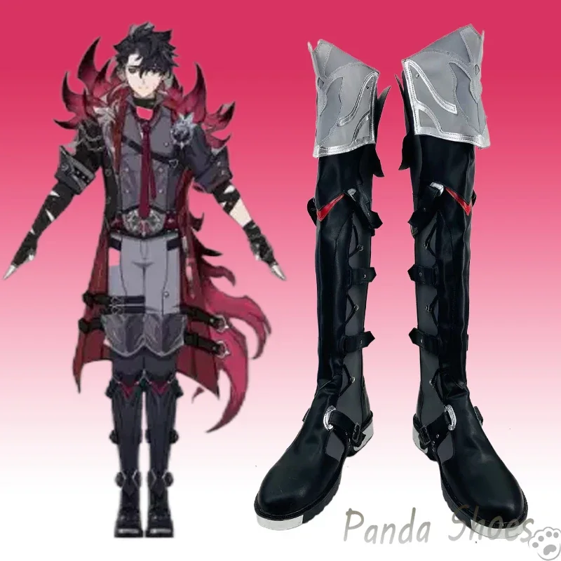 

Genshinimpact Wriothesley Cosplay Shoes Anime Game Cos Boots Comic Cosplay Costume Prop Shoes for Con Halloween Party