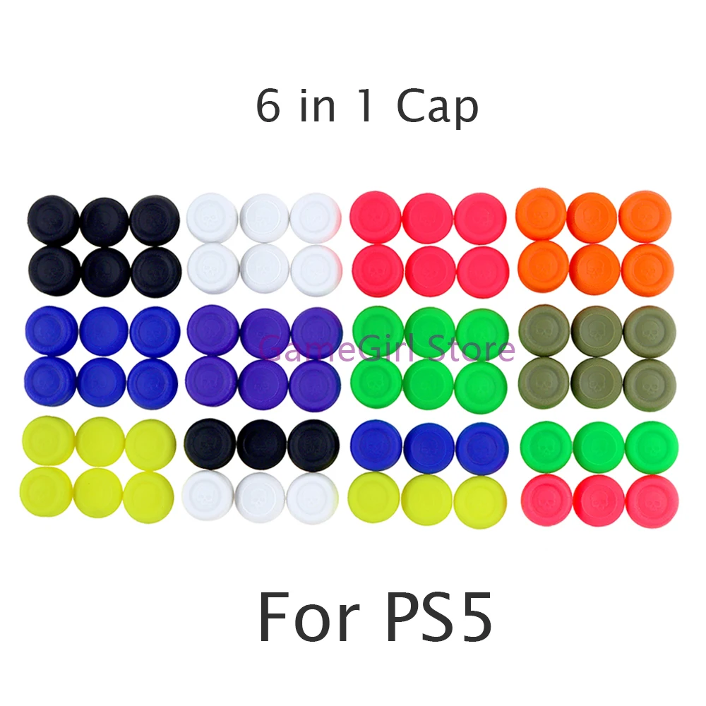 

10sets Non-Slip Thumbstick Grip Cover 6 in 1 Joystick Cap For PS5 PS4 XBOX Series PS3 Switch Pro XBOXONE Console Accessories