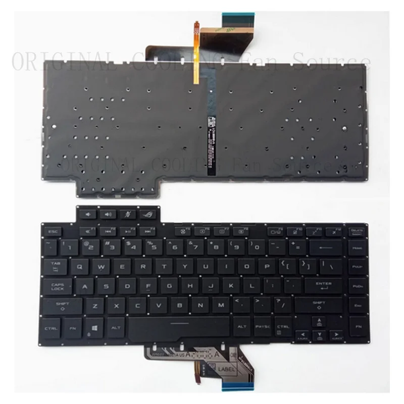 R+  For ASUS ROG Zephyrus GU502 GA502 GX502 GM502 Laptop Backlit Keyboard Black/Gray
