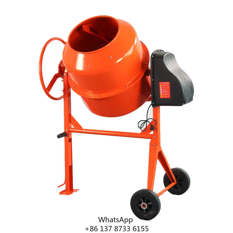 

Wholesale Price Jiqian Brand Small Portable Concrete Mixer 1000W Motor High Efficiency 2M/H 1 Year Warranty 205L Capacity Manual