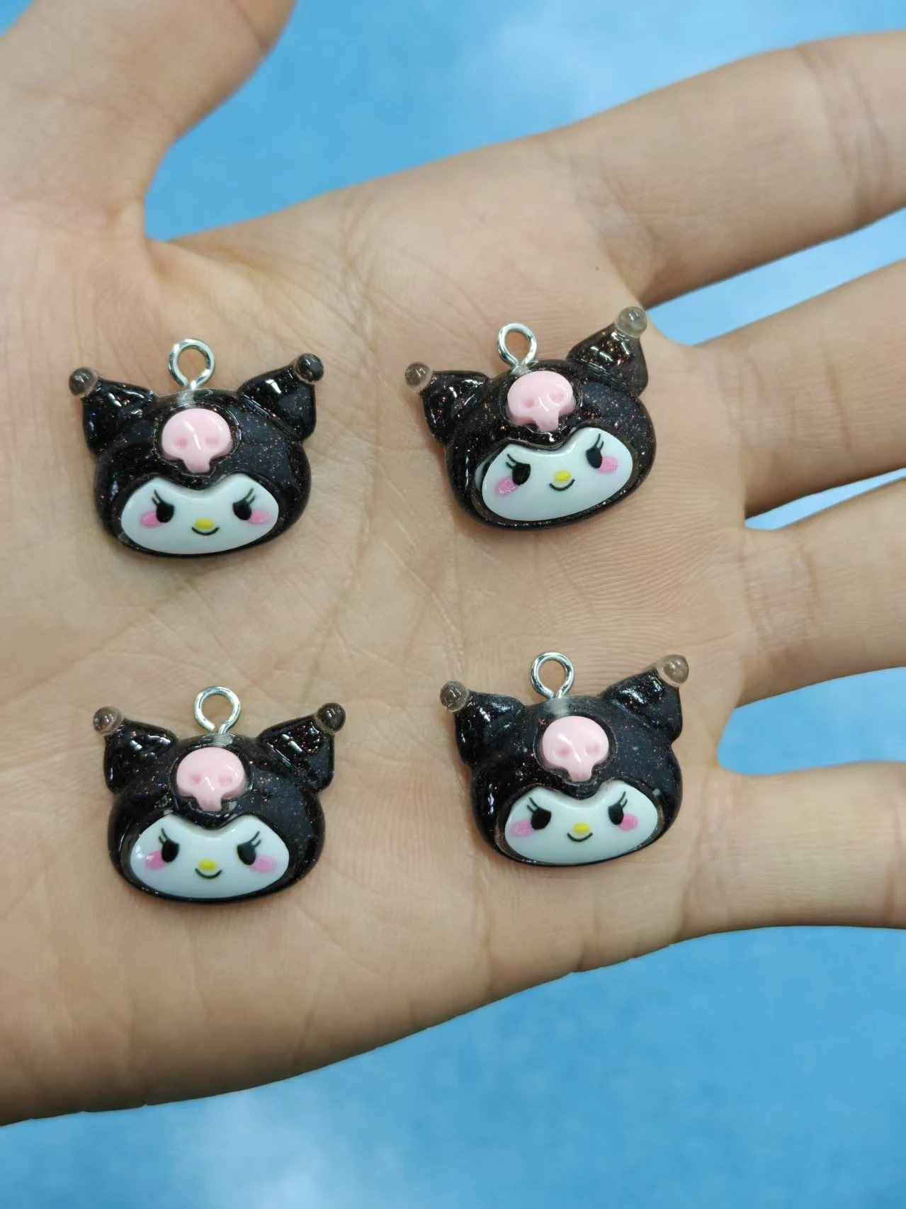 

10Pcs Cute Sanrio Resin Charms Cartoon Pendants for DIY Keychain Phone Case Decor