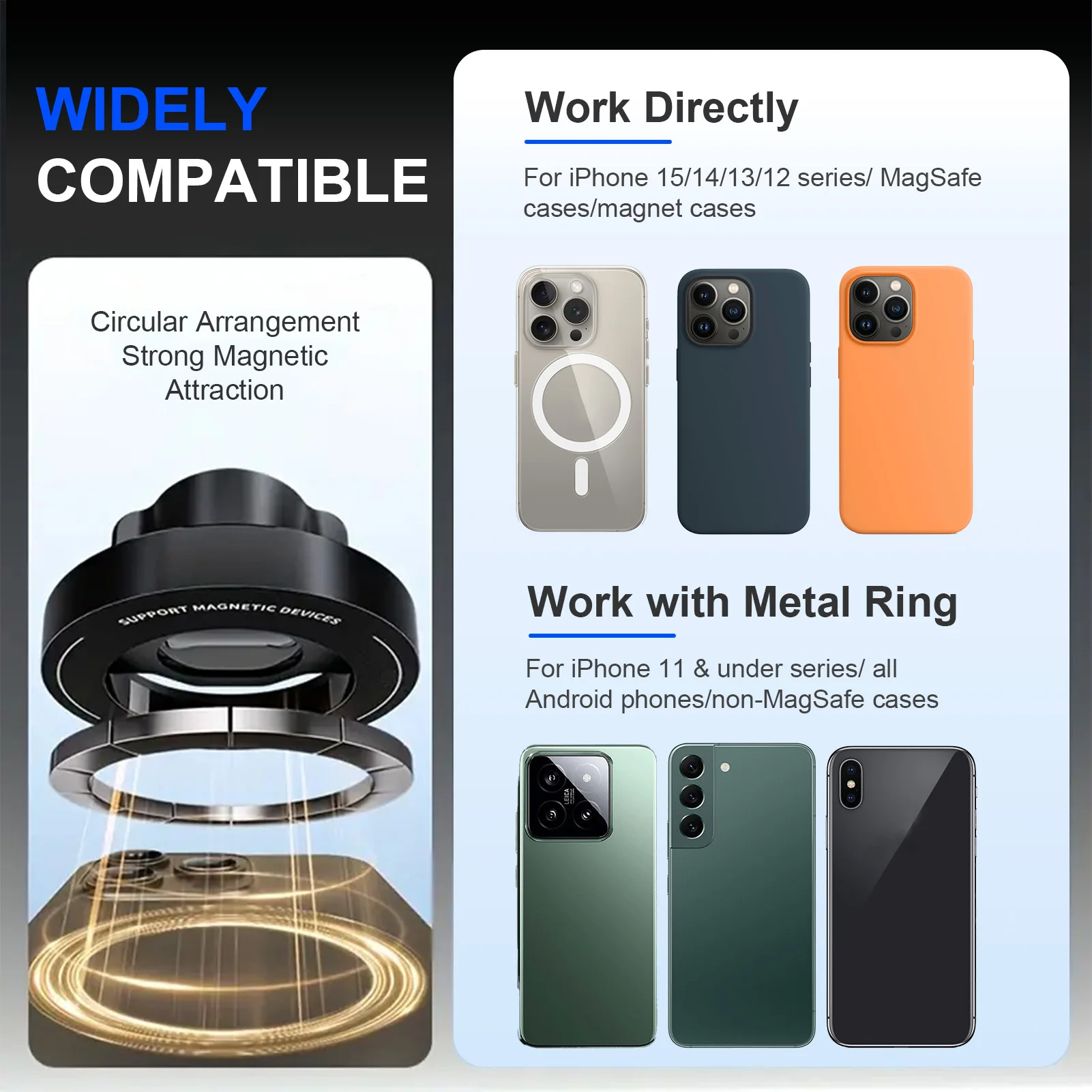 Car Mounted Magnetic Mobile Phone CD Slot Holder Smartphone Built-in 6 Powerful Magnets GPS Satellite Navigation for Iphone 16 image 5