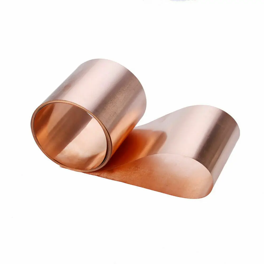 

1PC 200 x 1000mm 99.9% Pure Copper Cu Metal Sheet Foil Plate 0.05/0.08/0.1/0.2/0.3/0.4/0.5/0.6/0.8/1mm Thickness