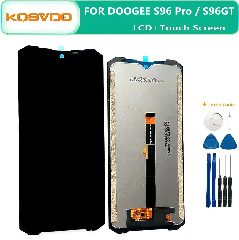 Oryginalny nowy wyświetlacz LCD Doogee S96 Pro GT Wymiana ekranu LCD i pełnego zespołu Digitizer do naprawy telefonu komórkowego S96 Pro