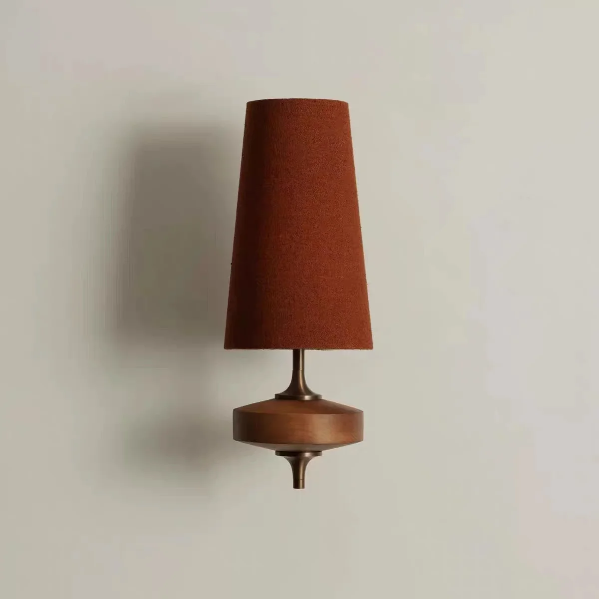 

French Vintage Solid Wood Wall Lamp Luxury Retro Bedside sconce light Bedroom Living Room Ambient Background staircase Lighting