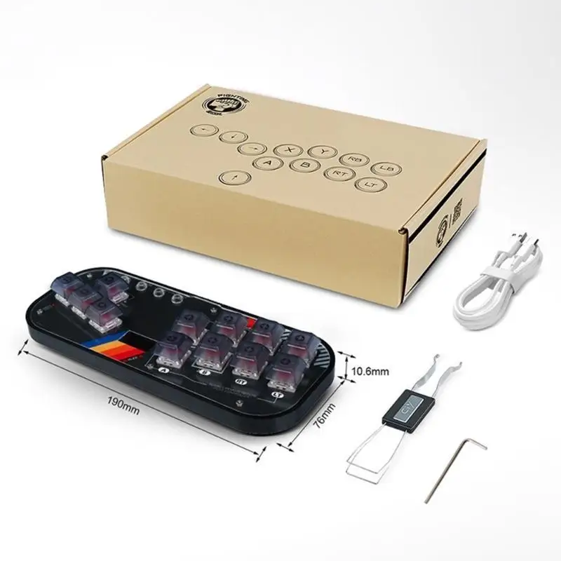 652F игровые аксессуары для ПК NS Game Controller Fighting Joystick Mini Controller SOCD Fightstick