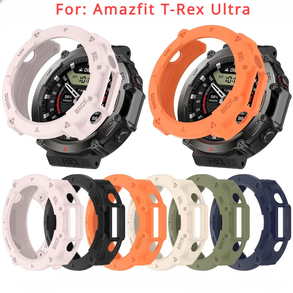 

Силиконовый ремешок для часов Amazfit T-Rex Ultra Samrt, силиконовый защитный чехол для Amazfit T-Rex Ultra, защита экрана