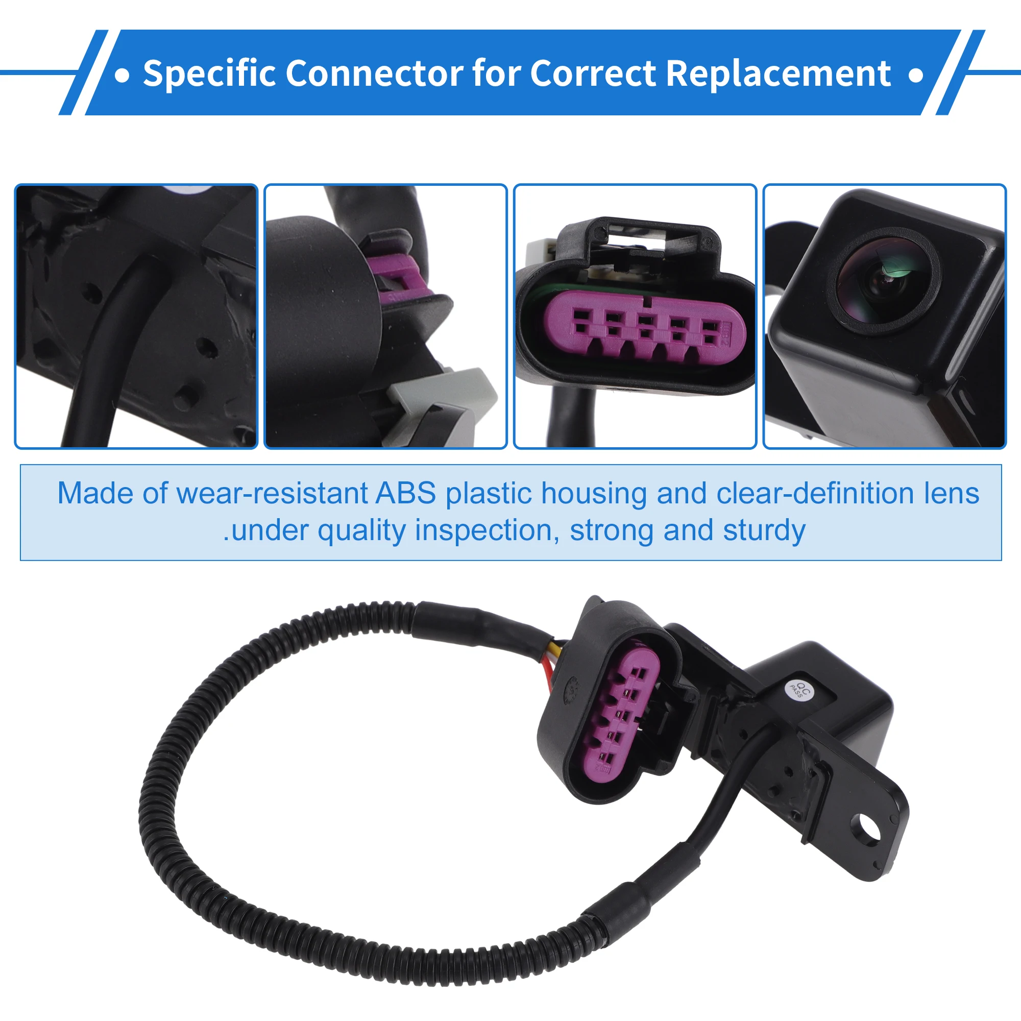 Cámara de visión trasera UXCELL para Chevrolet para Chevy Avalanche para Cadillac Escalade 2007-2008 cámara de asistencia de estacionamiento de matrícula