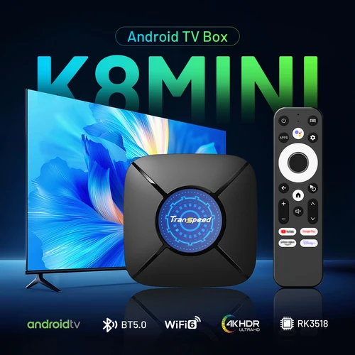 Imagen 2 del producto Magcubic K8 ATV Android 14 TV BOX RK3518 con asistente de voz aplicaciones de TV Wifi6 HDR10 Quad Core Cortex A53 compatible con vídeo 4K BT5.0