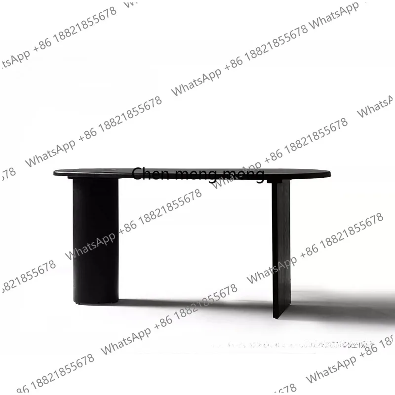 Desk Superior Medieval Oak Living Room Workbench Oval Household Mango Table