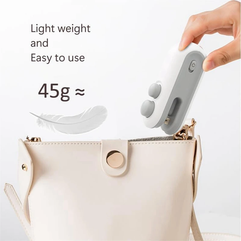 Mini thermoscelleuse aste 2 en 1, machine à sceller portable avec coupeur pour sacs à puces, pour sacs en plastique