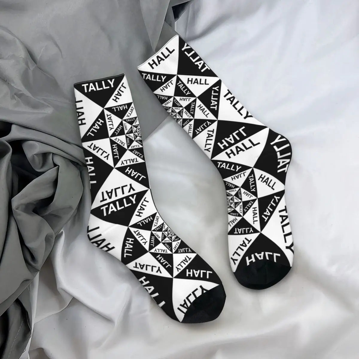 New 02 Tally Hall Band Logo Genre Indie Pop Socks Harajuku Sweat Absorbing Stockings All Season Long Socks Christmas Gifts